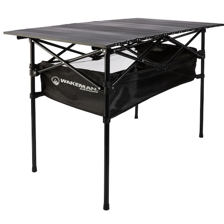 Wakeman 21.75 in W, 37.5 in L, Aluminum Sheet, ABS, Iron Pipe, Oxford Cloth, Mesh Top, Black 75-CMP1141